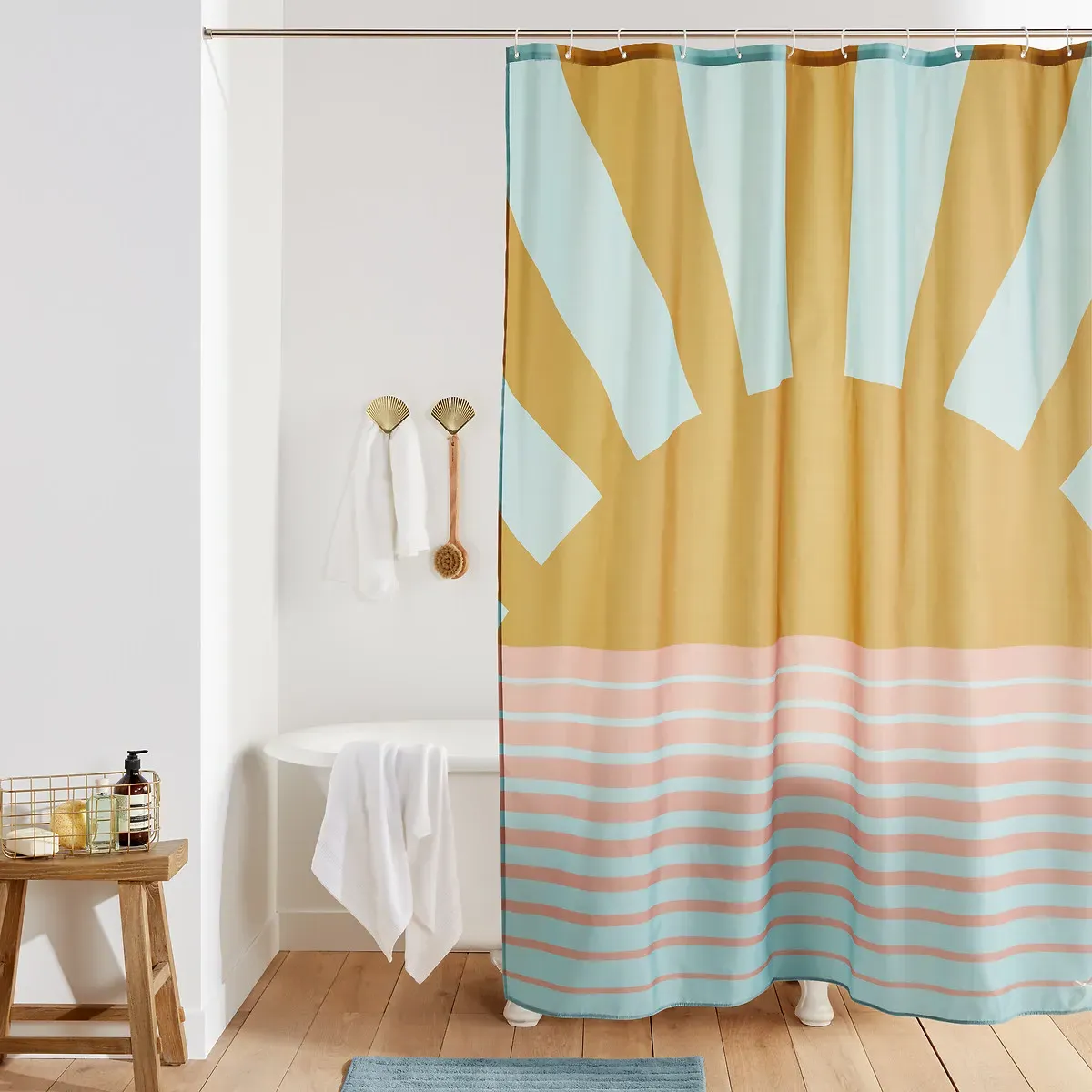 Listrado Patterned Shower Curtain - Multi-Coloured, Polyester product