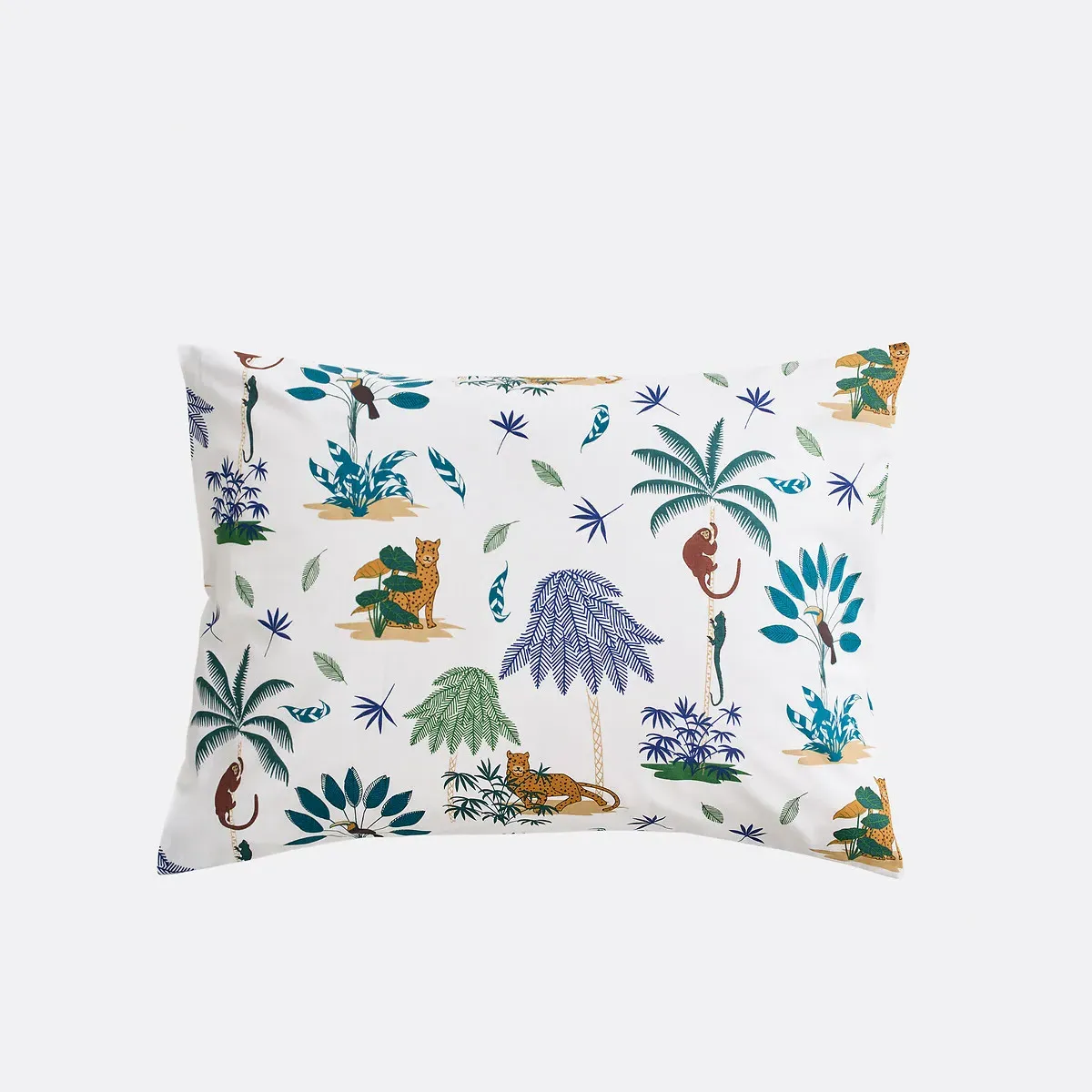 Little Jungle Organic Cotton Pillowcase - Printed alternate view