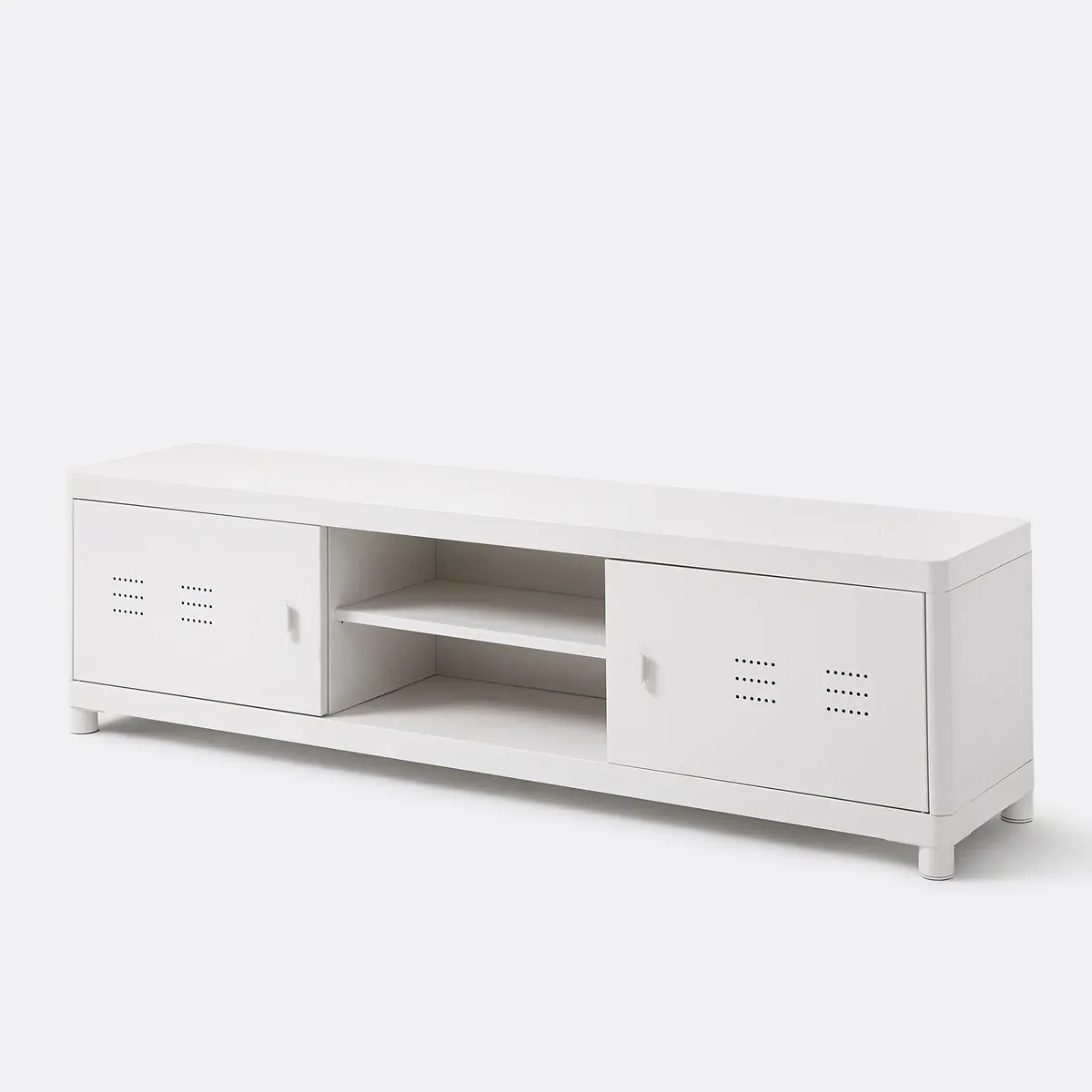 Livona TV Stand with Storage - Ecru, Steel product