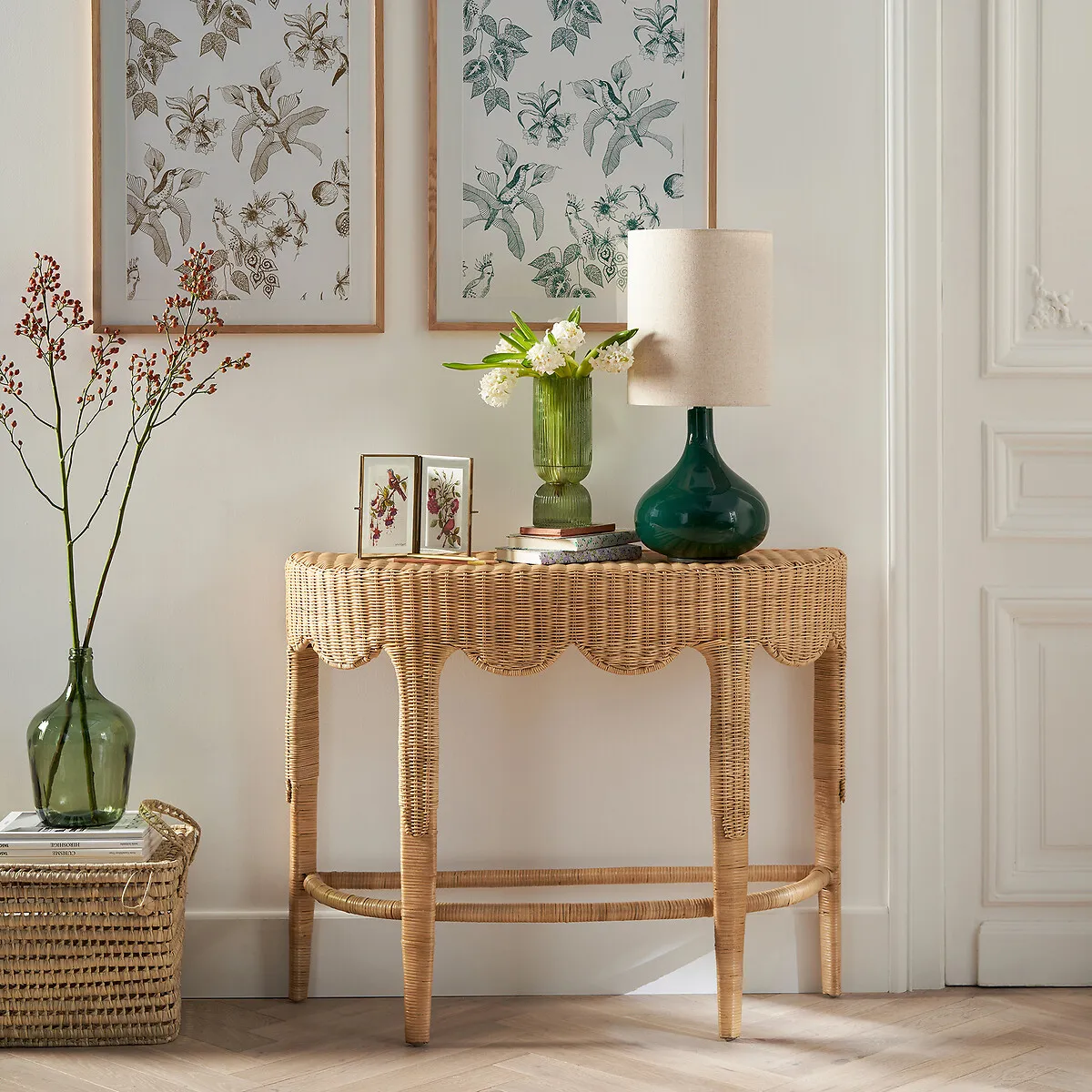 Loama Braided Console Table - Natural, Rattan alternate view