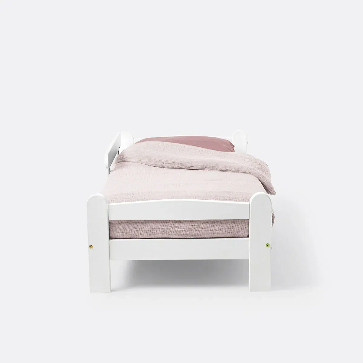 Loan Single Safety Bed with Barrier - White, Solid Pine alternate view