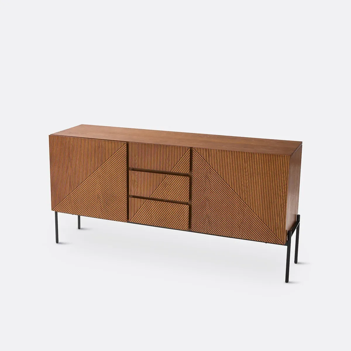 Lodge 2-Door 2-Drawer Sideboard - Walnut, Oak Veneer product