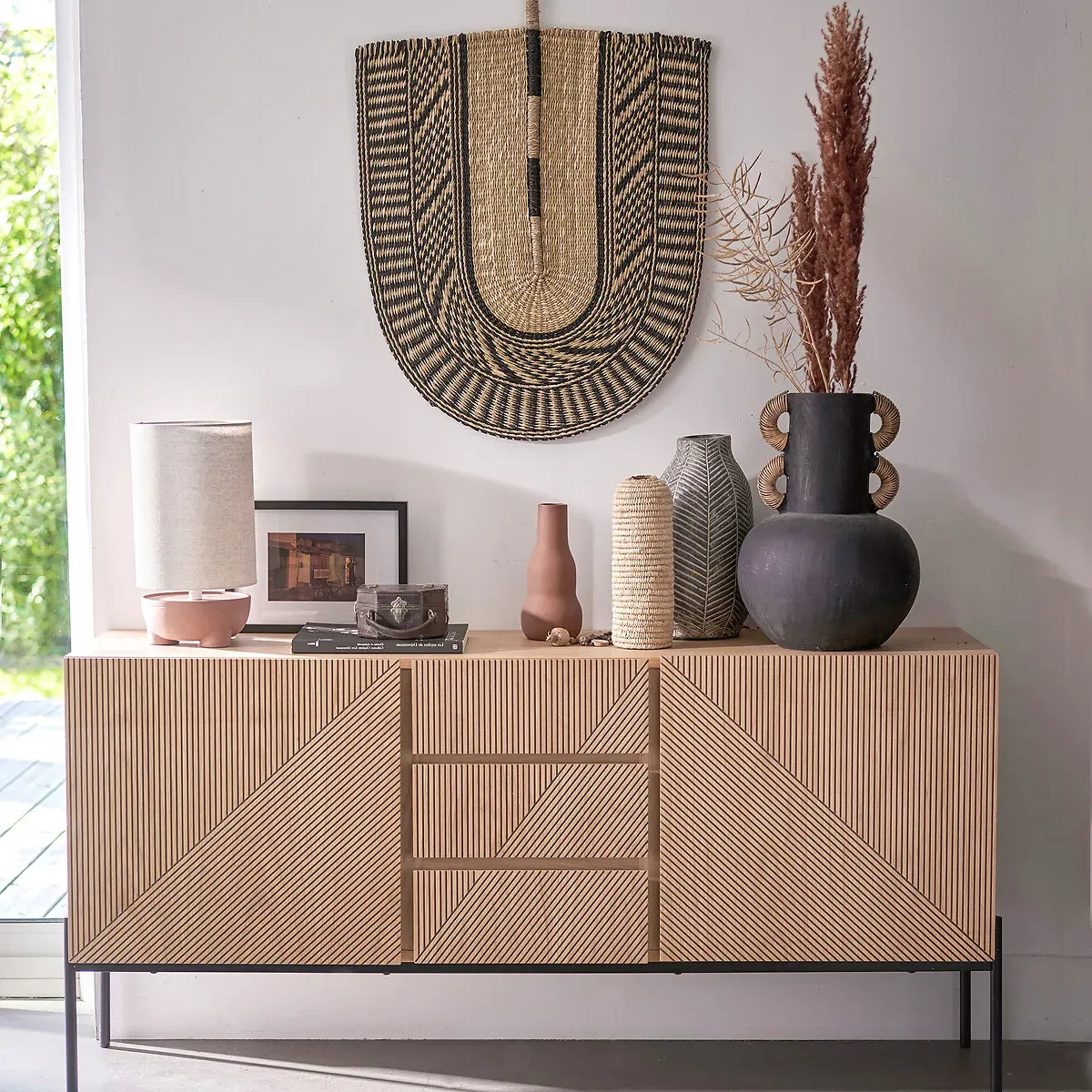 Lodge 2-Door 3-Drawer Sideboard - Oak Veneer alternate view