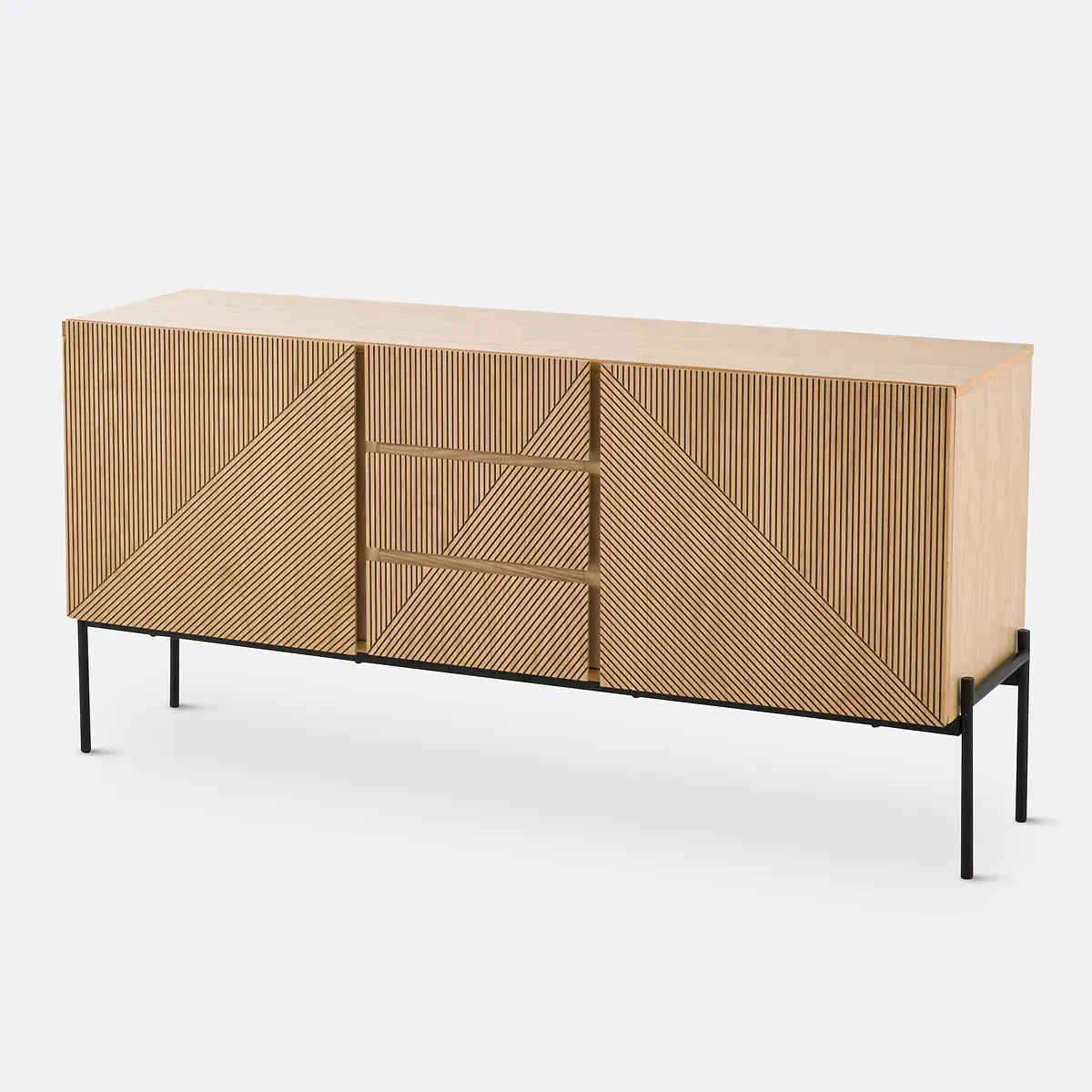 Lodge 2-Door 3-Drawer Sideboard - Oak Veneer product