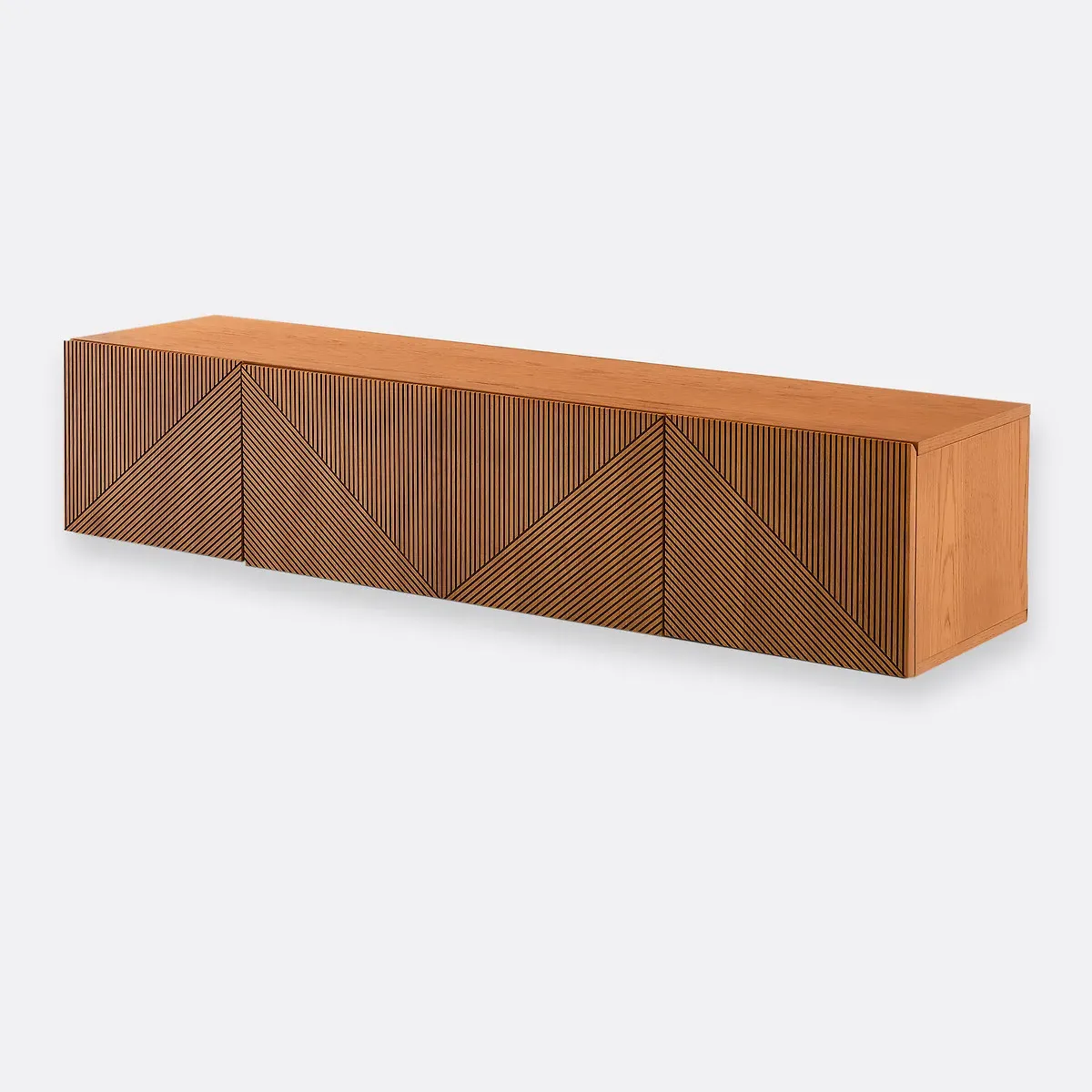 Lodge Wall-Hung TV Stand - Oak, Oak Veneer MDF product