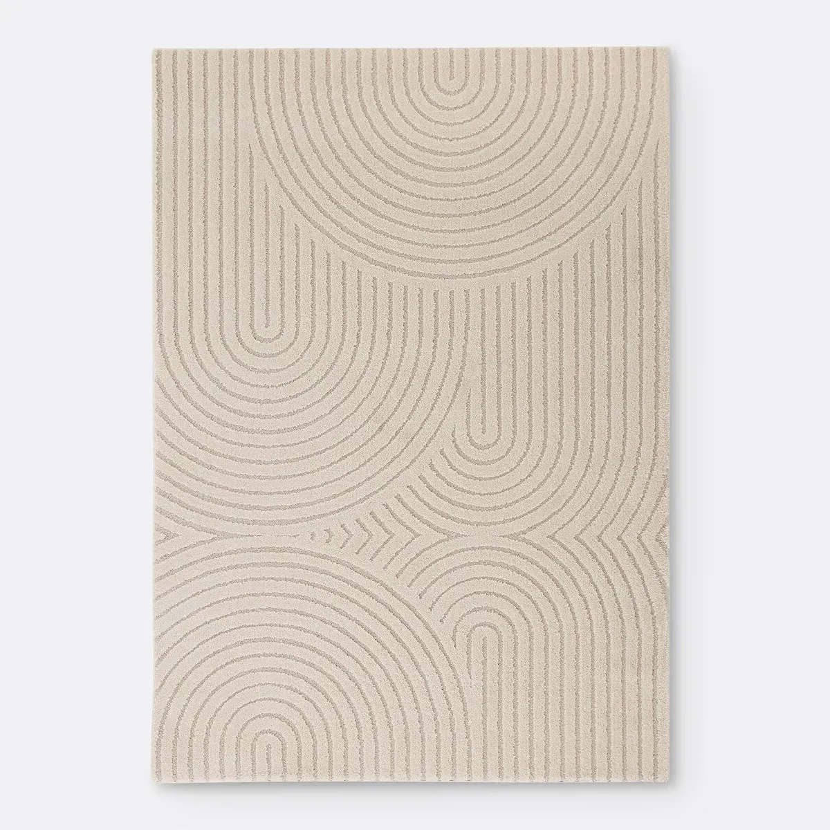 Lodgo Geometric Rug - Ecru, Polypropylene alternate view