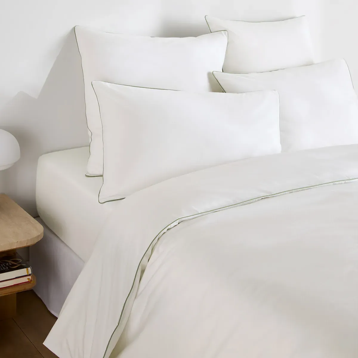 Lona Duvet Cover - White, Lyocell/Cotton Percale alternate view