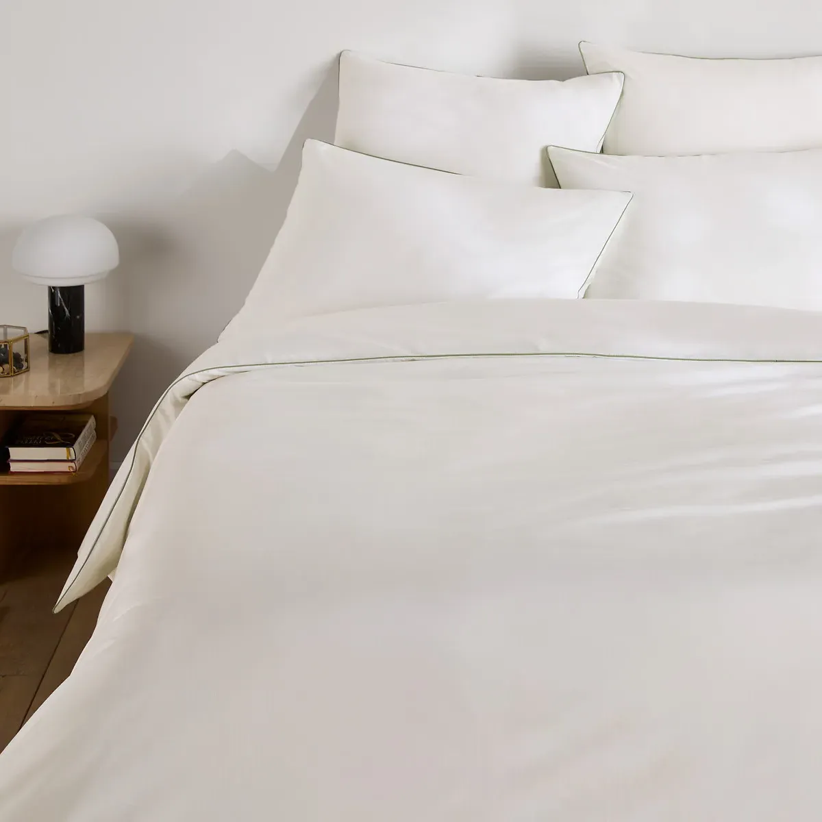 Lona Duvet Cover - White, Lyocell/Cotton Percale product