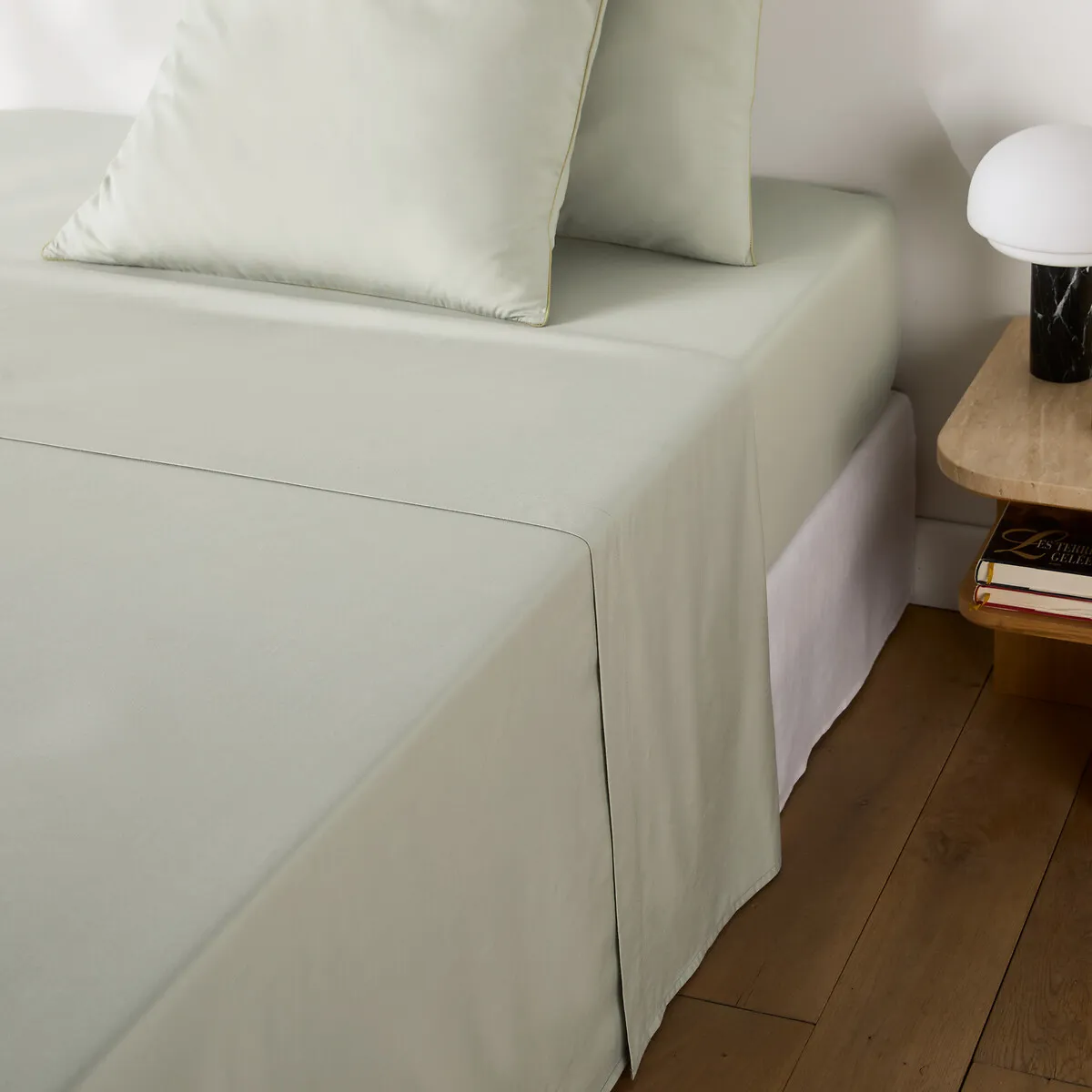 Lona Flat Sheet - Celadon Blue, Lyocell/Cotton Percale alternate view