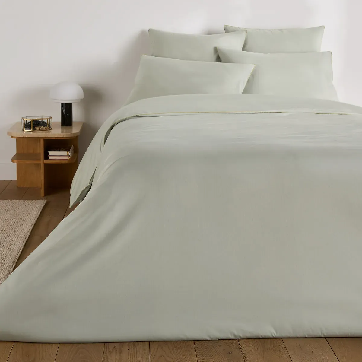 Lona Pillowcase - Celadon Blue, Lyocell/Cotton Percale alternate view