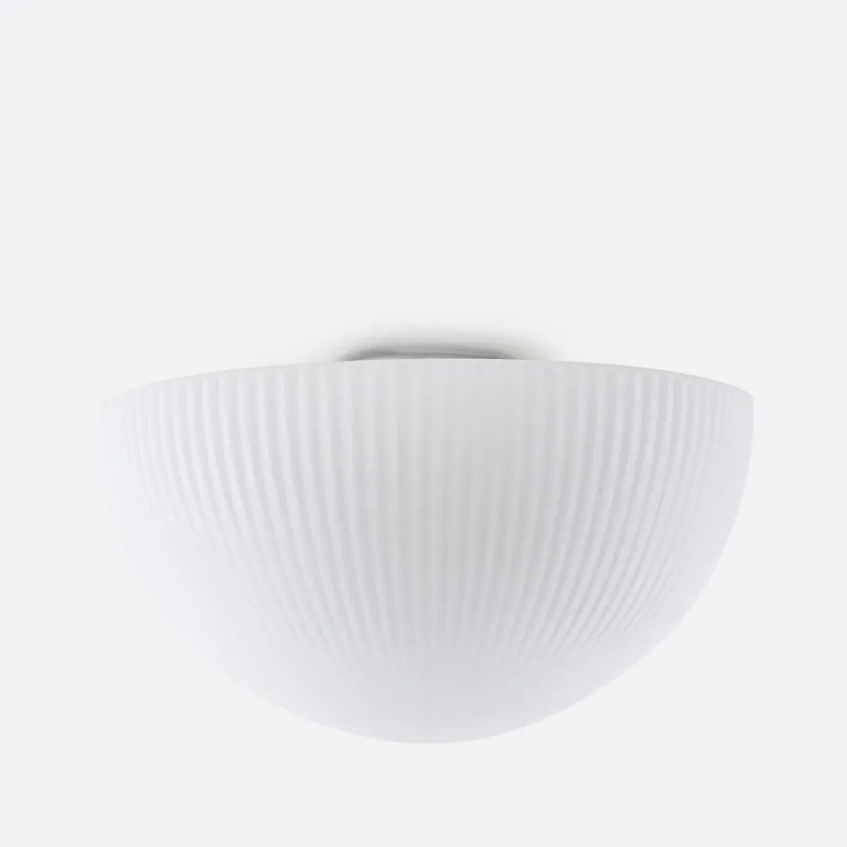 Loulou Grooved Opaline Glass Ceiling or Wall Light - White product