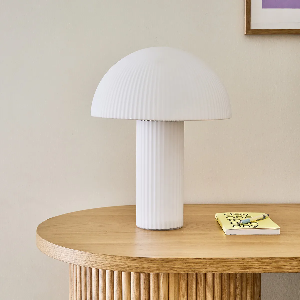 Loulou Mushroom Table Lamp - White, Opaline Glass alternate view