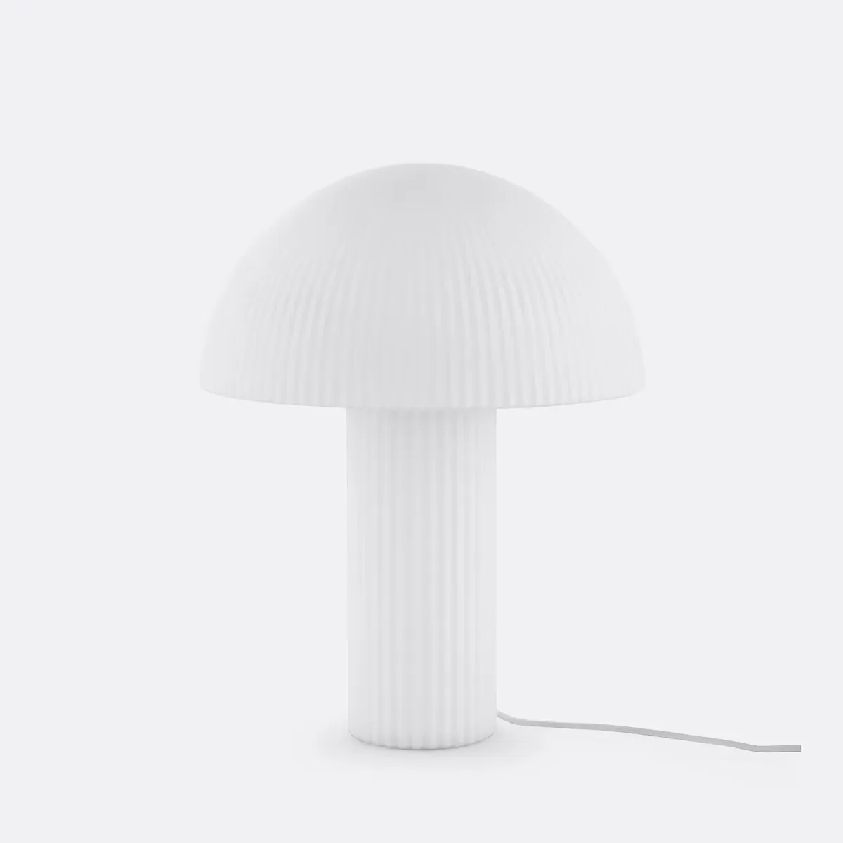 Loulou Mushroom Table Lamp - White, Opaline Glass product