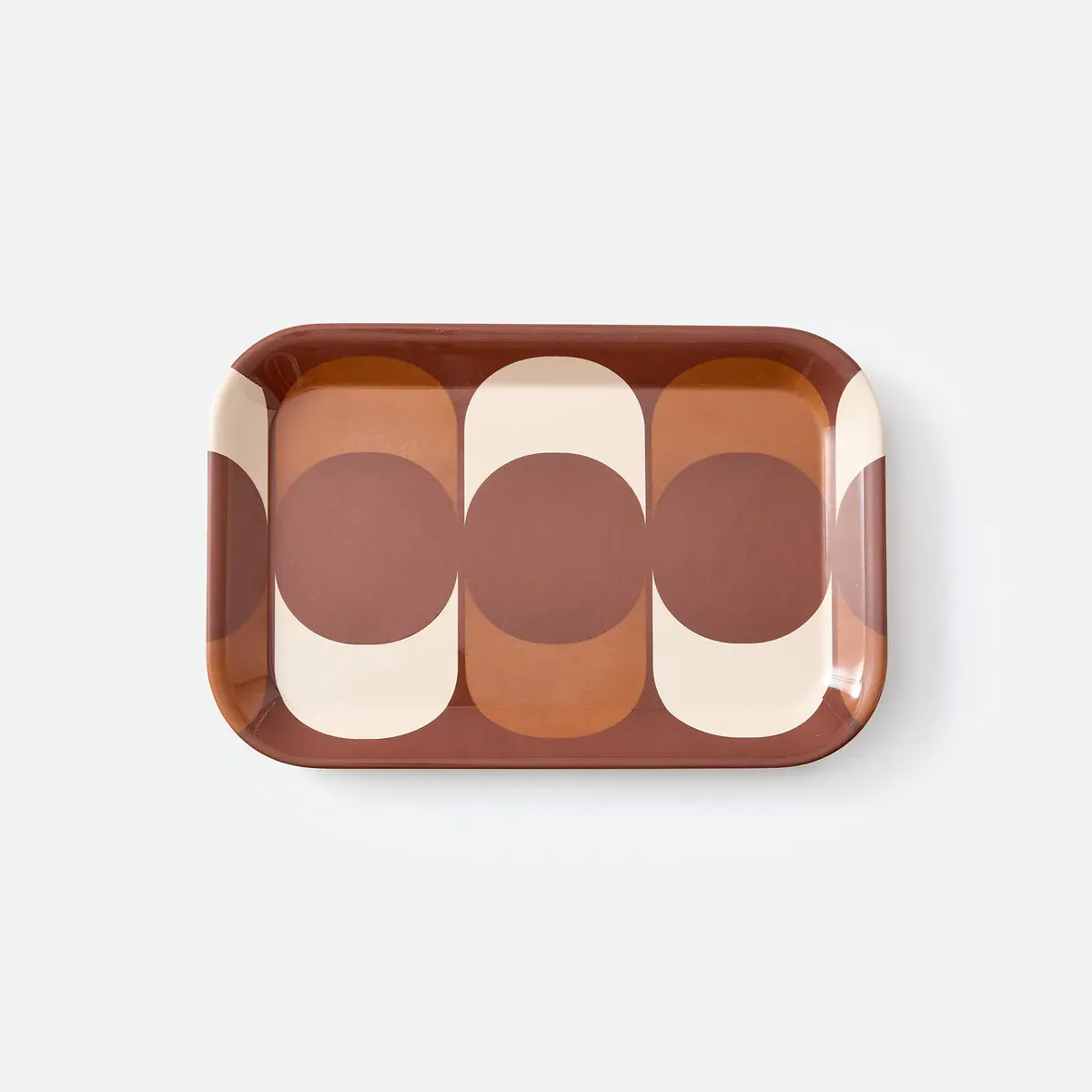 Luigi Small Rectangular Serving Tray - Brown, Melamine product