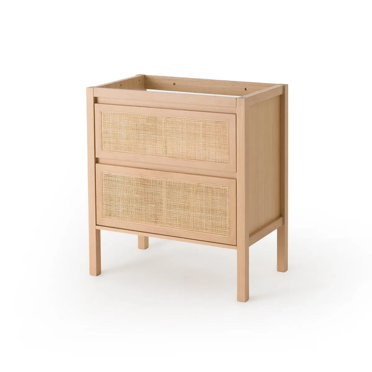 Lumpa 2-Drawer Vanity Unit - Natural, Oak & Rattan product