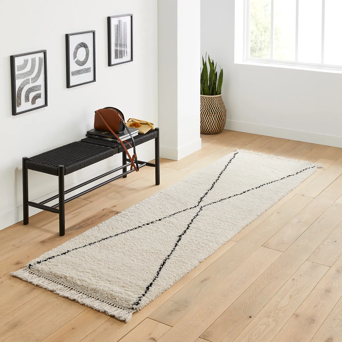 Luna Berber Style Runner - Ecru, Polypropylene product