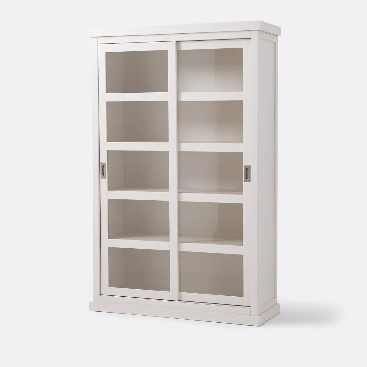 Lunja Double Bookcase with Sliding Doors - Greige product