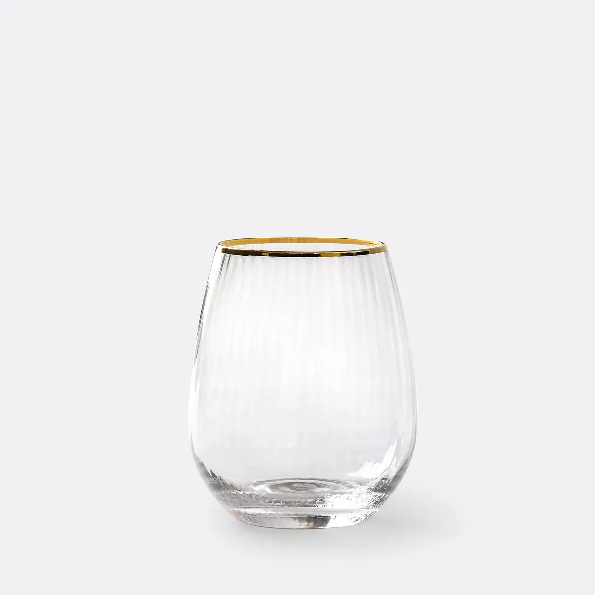 Lurik Ridged Drinking Glasses Set of 4 - Transparent, Glass product