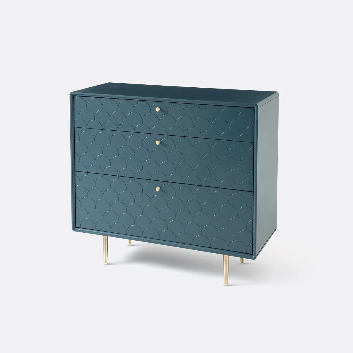 Luxore 3-Drawer Chest - Prussian Blue, MDF product