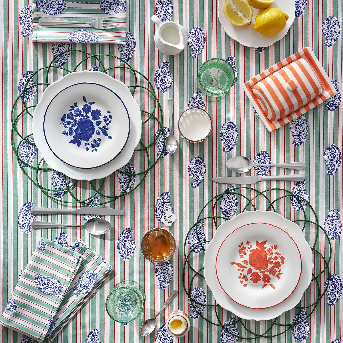 Lysor Set of 4 Dinner Plates - Multi-Coloured, Porcelain alternate view