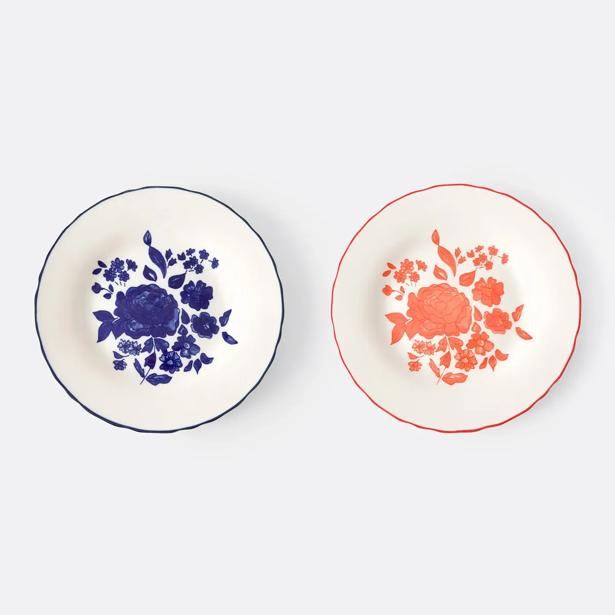 Lysor Set of 4 Dinner Plates - Multi-Coloured, Porcelain product