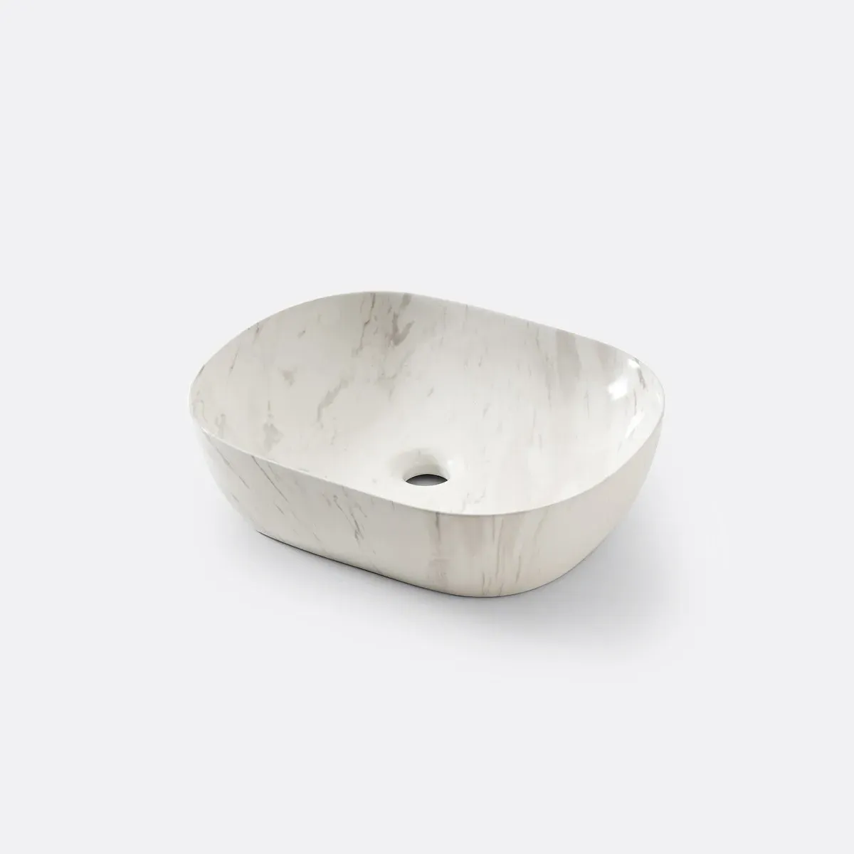 Mabel Oval Washbasin - White, Ceramic product