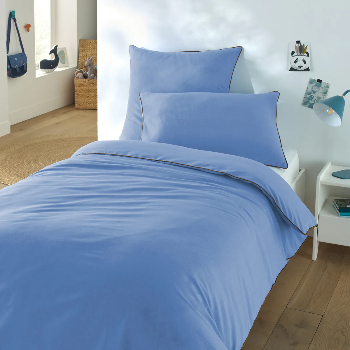 Macha Duvet Cover - Provence Blue, Cotton alternate view