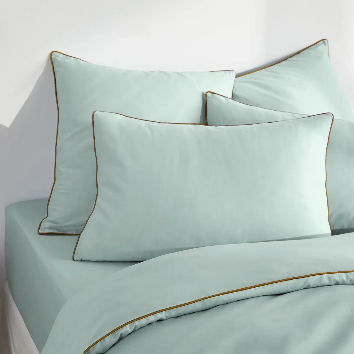 Macha Plain Pillowcase - Light Green, Cotton alternate view