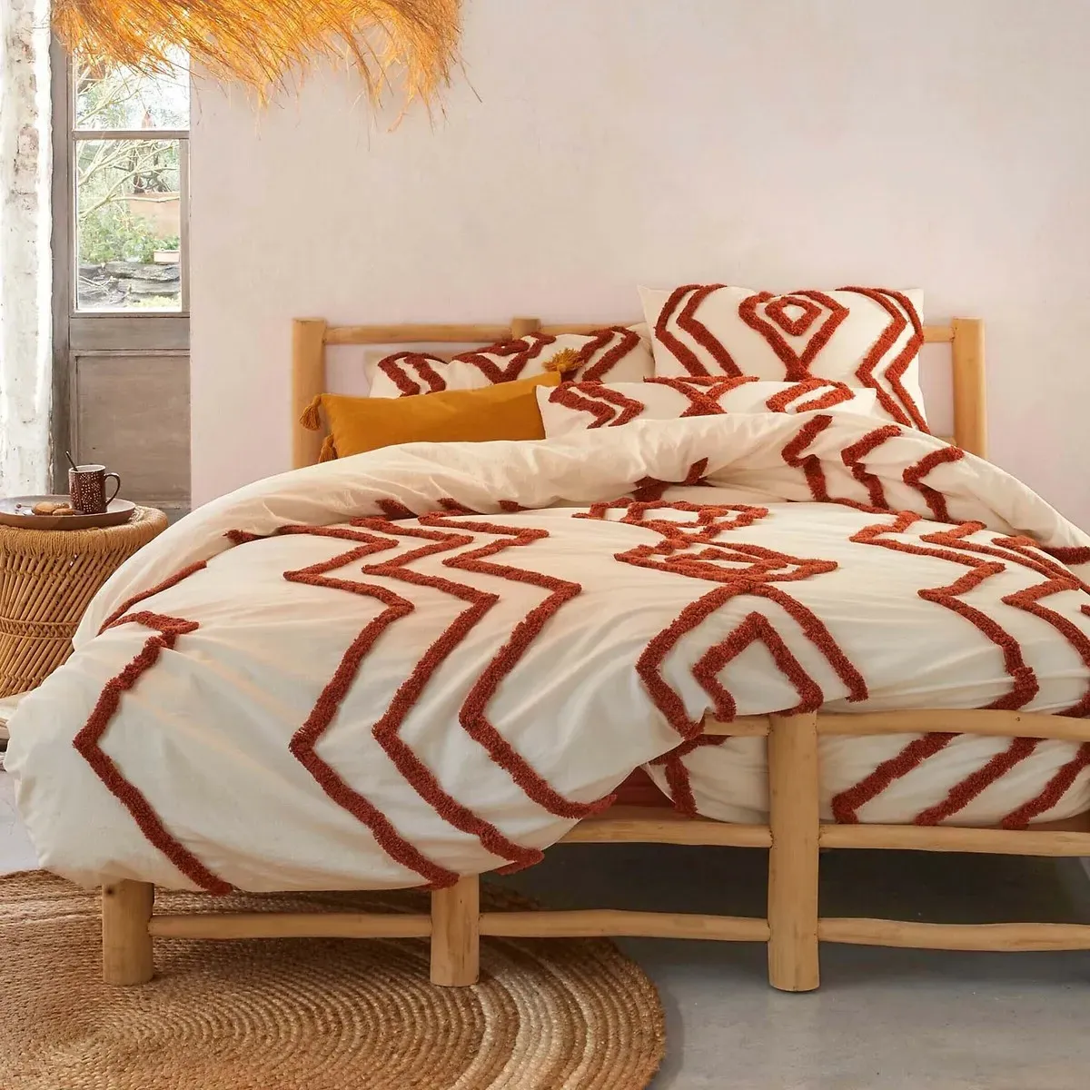 Madiba Tufted Duvet Cover - Off-White, Cotton product