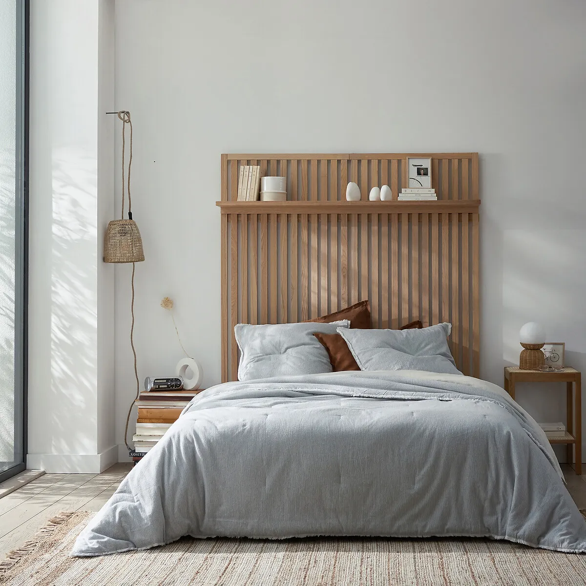Makita Small Round Pendant Light - Natural, Woven Grass alternate view