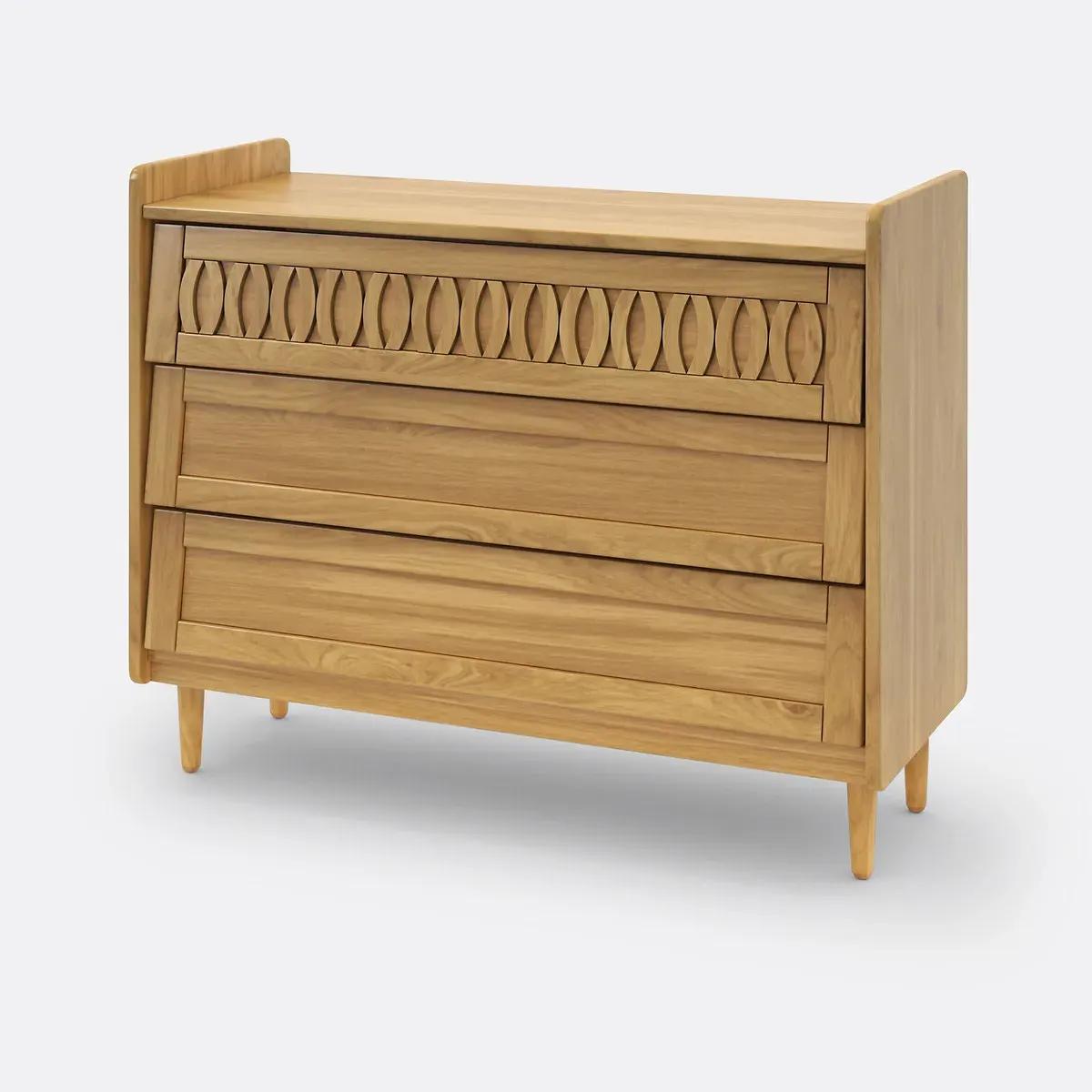 Malaya 3-Drawer Chest of Drawers - Oak product