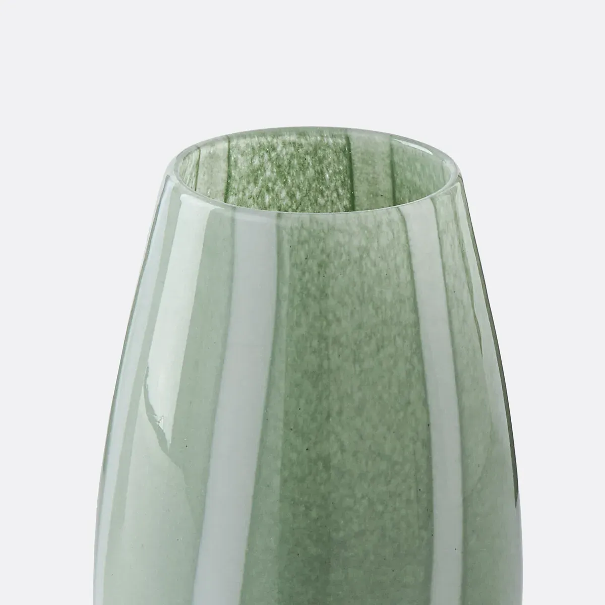 Malco Glass Vase with Stripes - Green alternate view