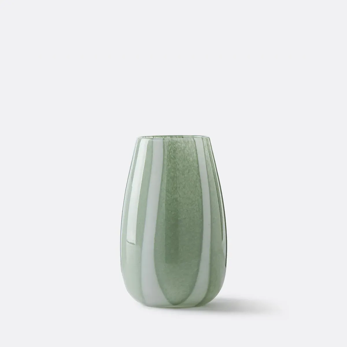 Malco Glass Vase with Stripes - Green product