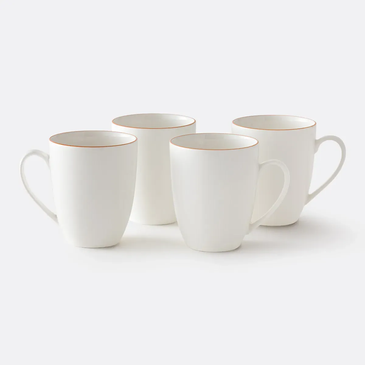 Malo Set of 4 Mugs - White, Porcelain product