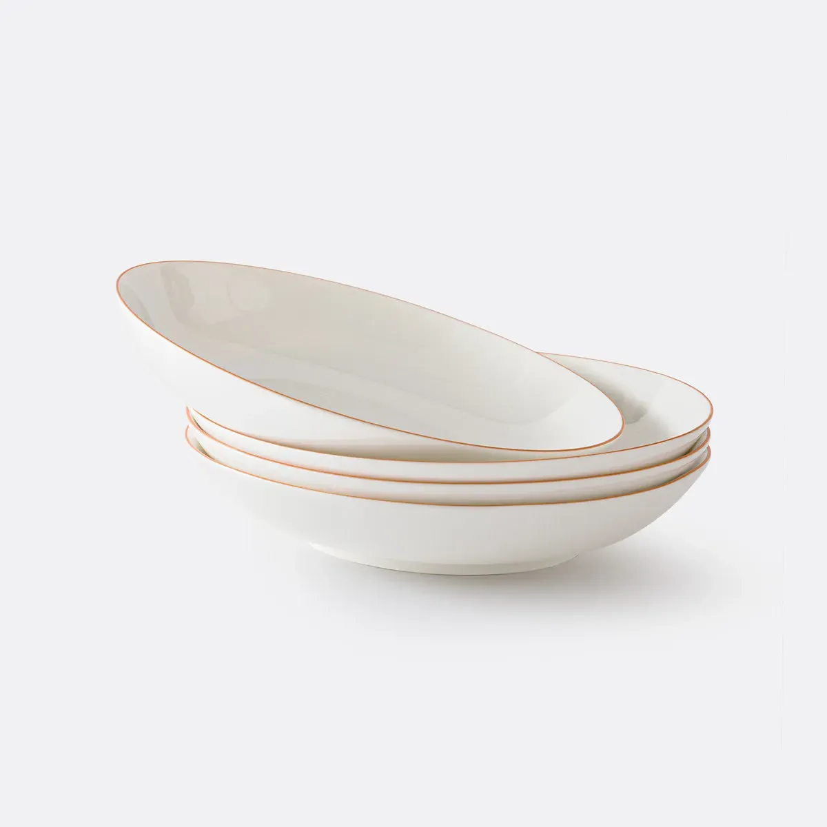 Malo Set of 4 Soup Bowls - White, Porcelain product