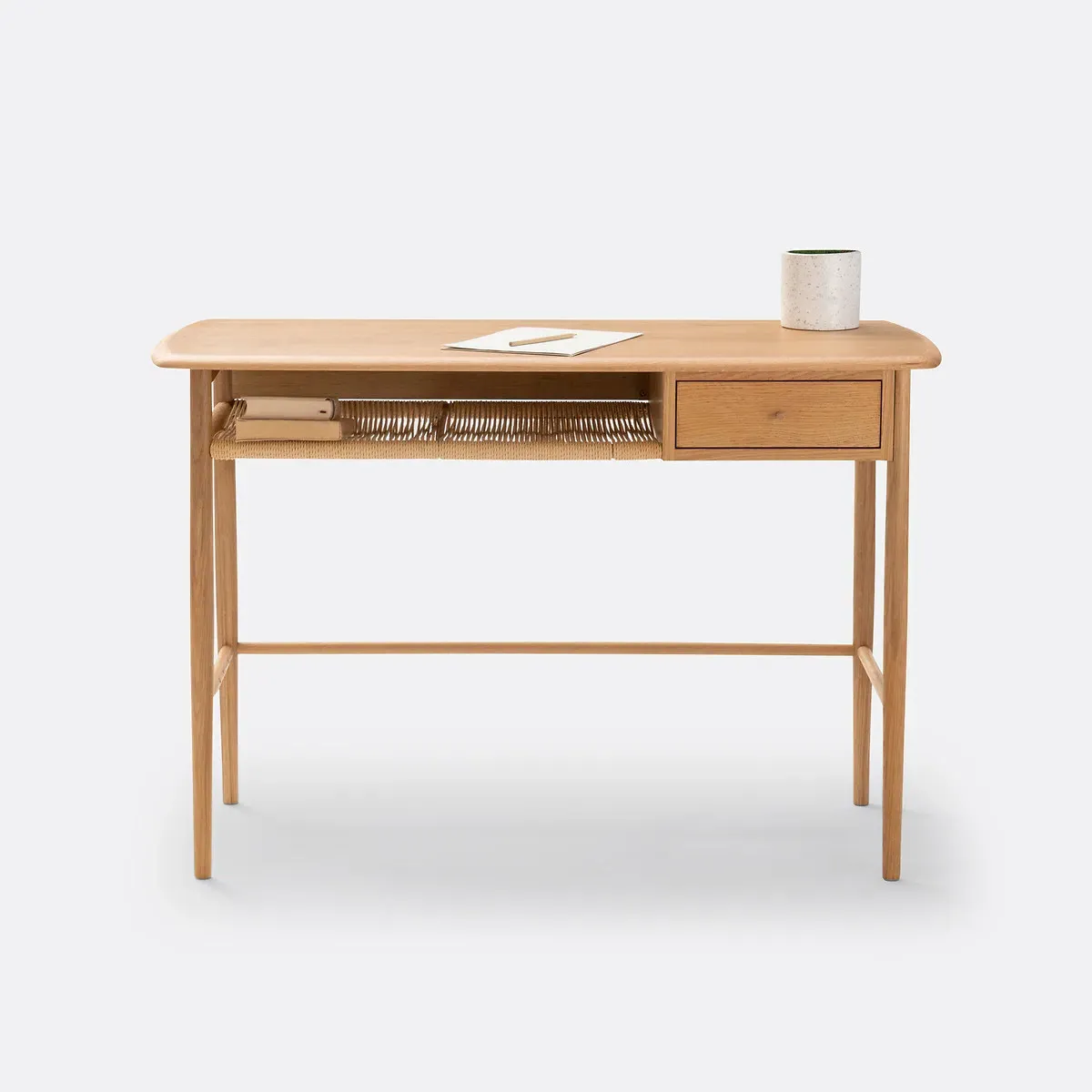 Malora Desk with Storage - Oak alternate view