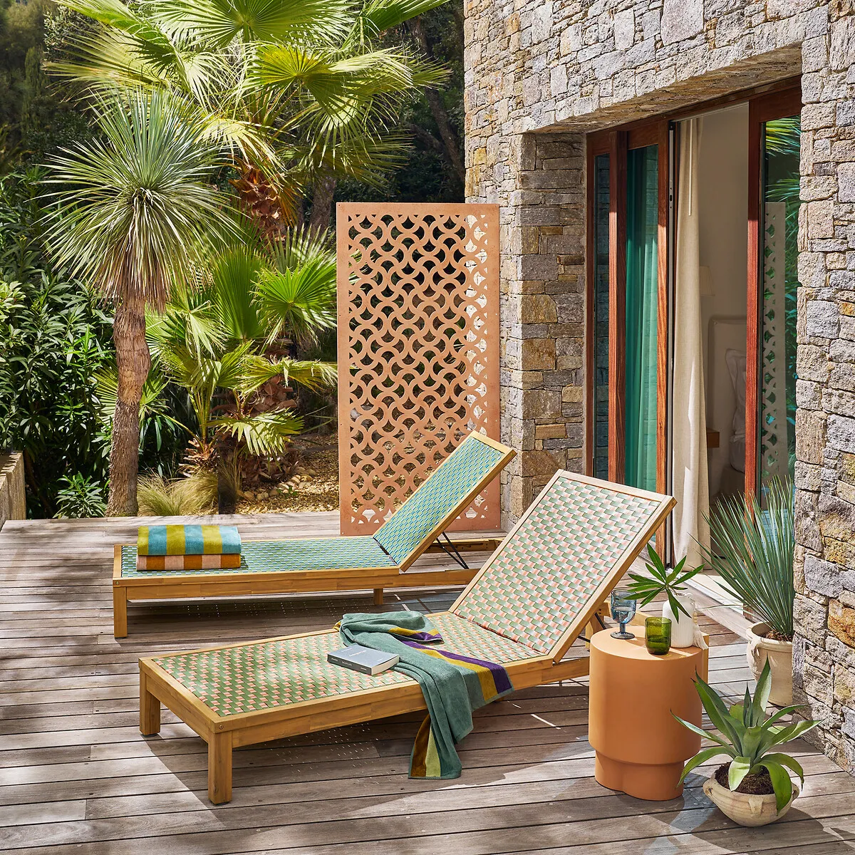 Mannila Round Side Table - Terracotta, Cement Fibre alternate view