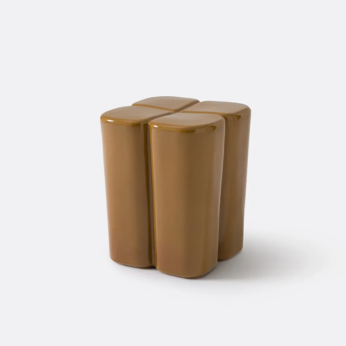 Mariane Flower-Shaped Ceramic Side Table - Bronze product