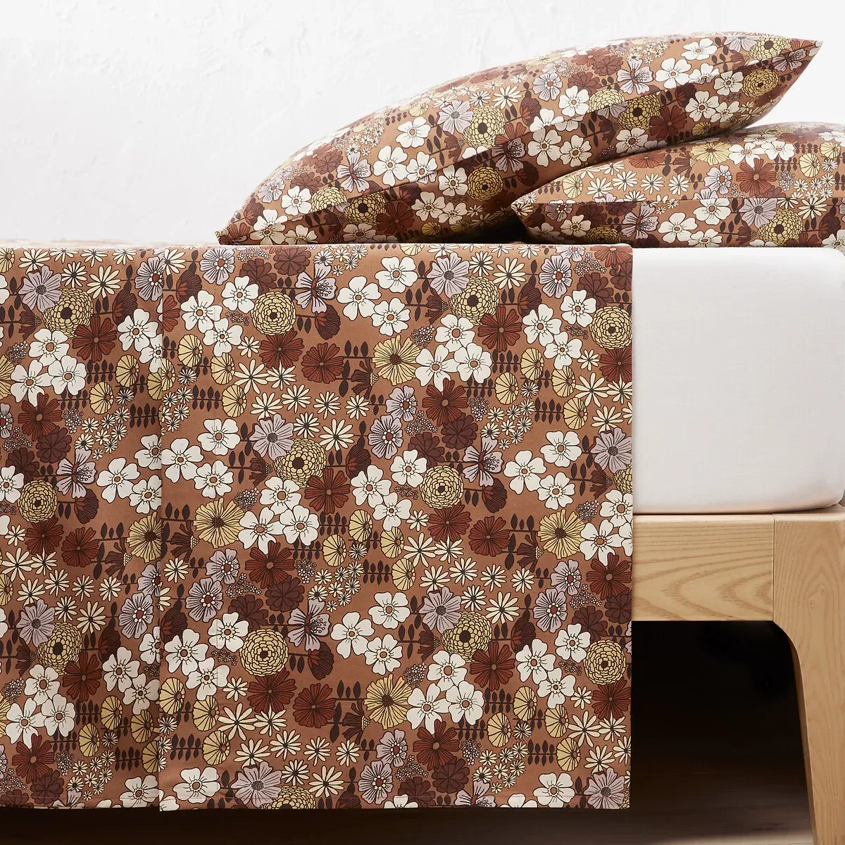 Marisol Flat Sheet - Floral Print, Recycled Cotton product