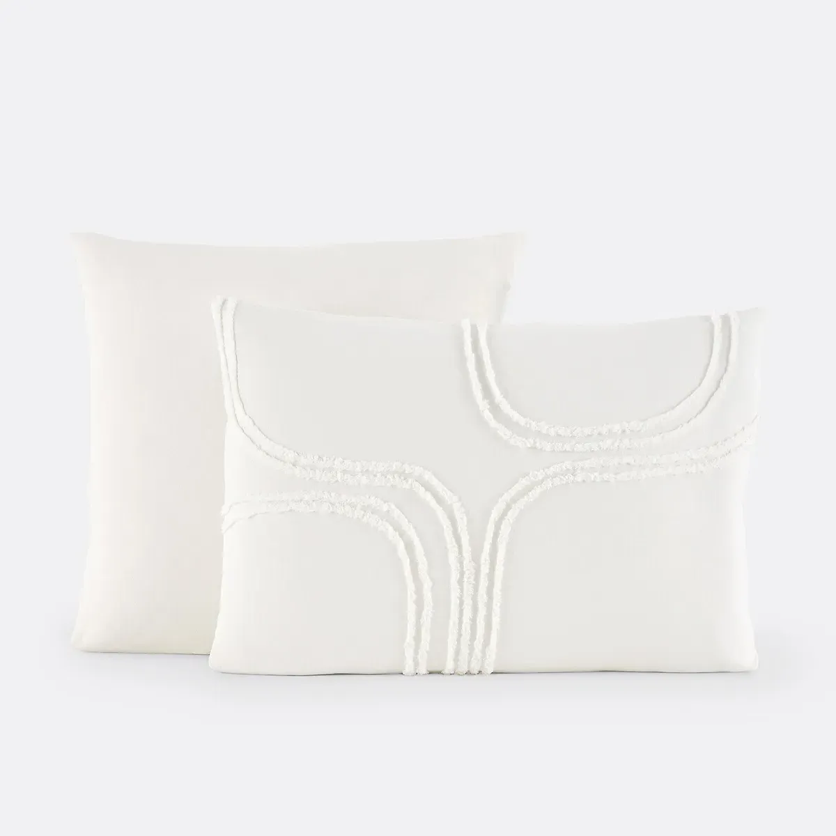 Massimo Tufted Pillowcase - Off-White, Cotton alternate view