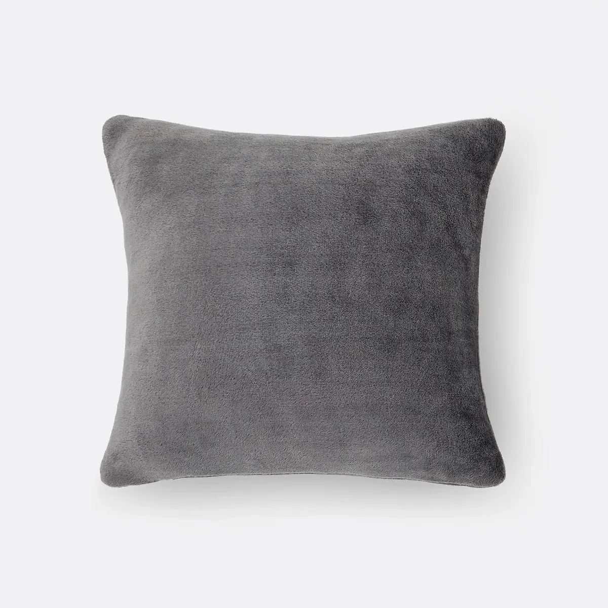 Maxine Square Fleece Cushion Cover - Charcoal, Polyester product