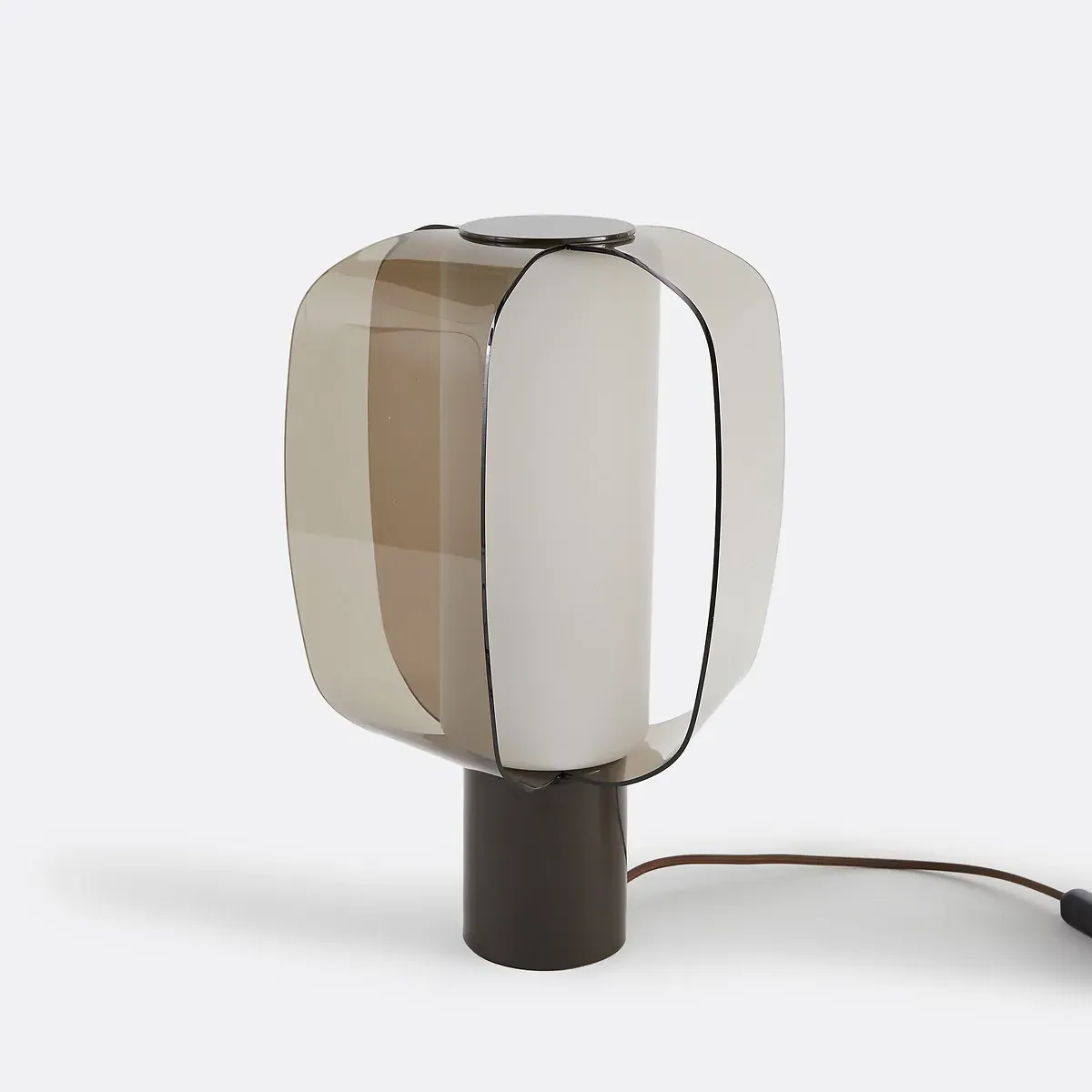 Melia Plexiglass, Opal Glass & Iron Table Lamp - Brown product
