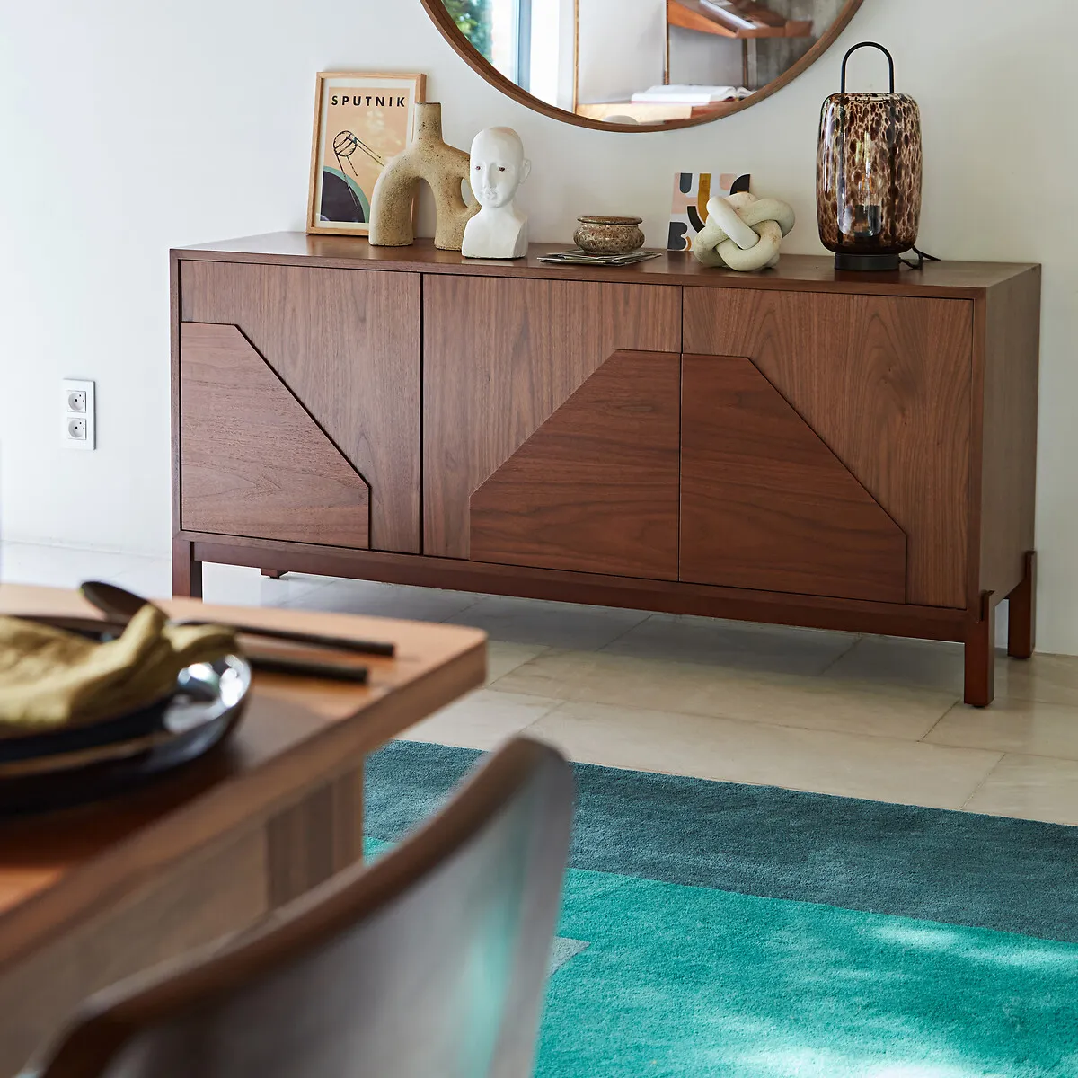 Meol 3-Door Sideboard - Walnut alternate view