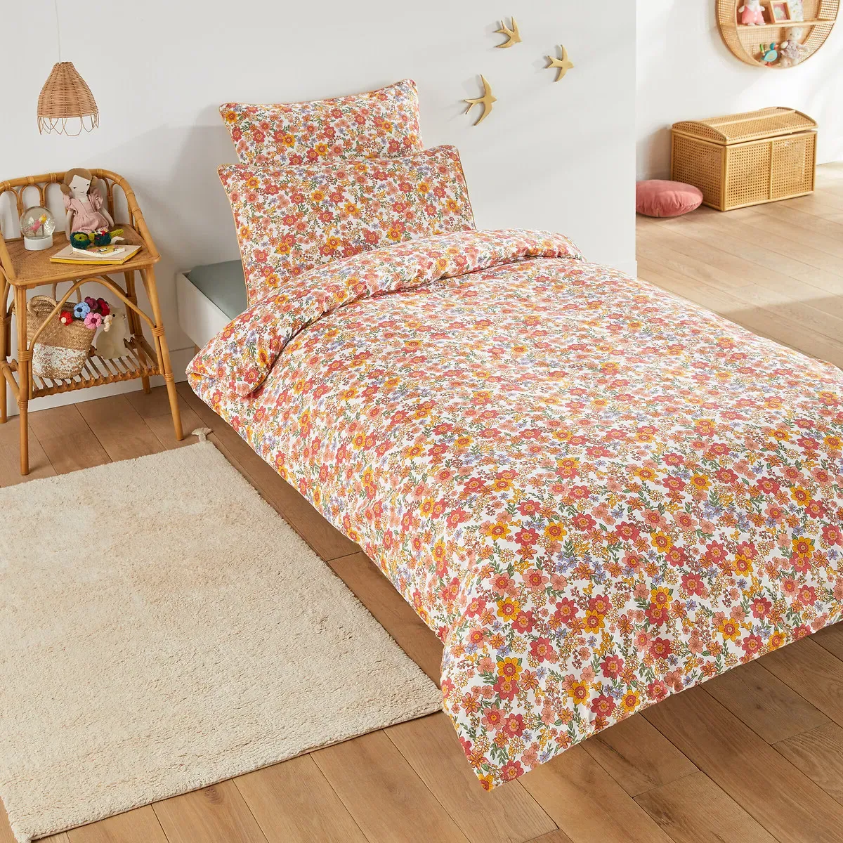 Meredith Duvet Cover - Floral Print, Washed Cotton product