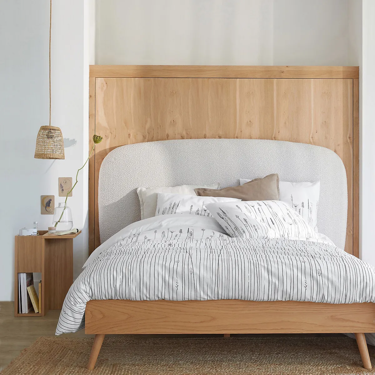 Miji Super King Size Bed Frame - Oak Veneer alternate view