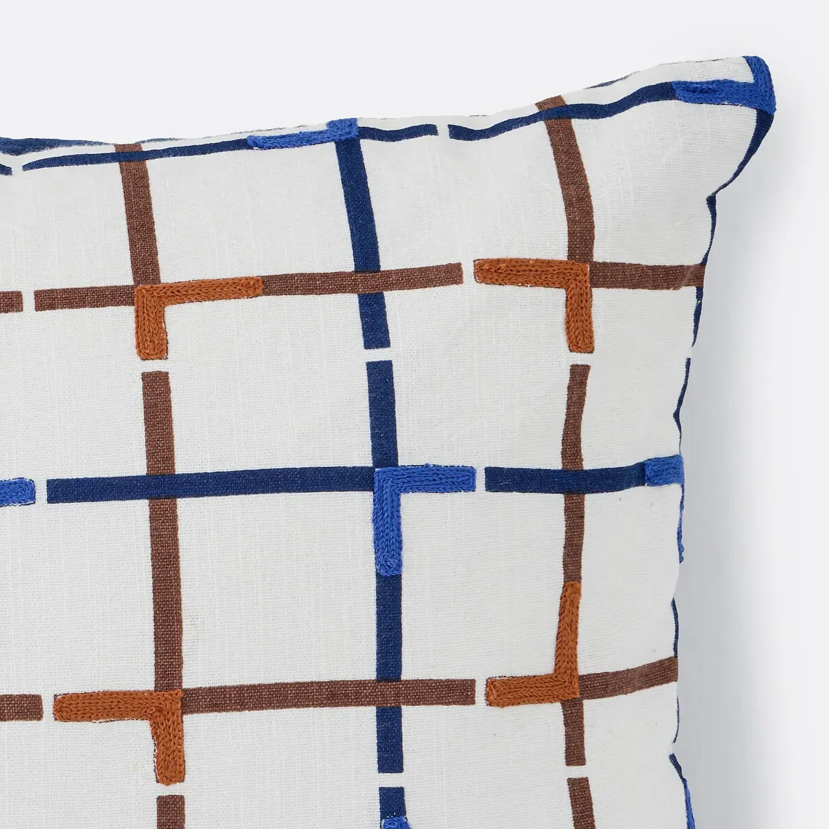 Milford Cushion Cover - Blue, Cotton alternate view