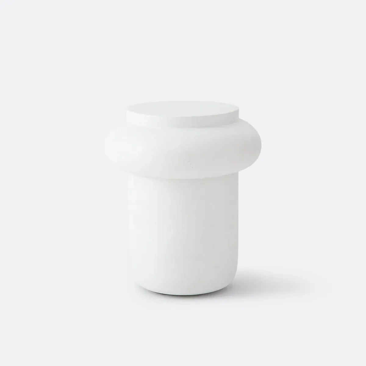 Minna Round Side Table - Concrete Grey, Cement product