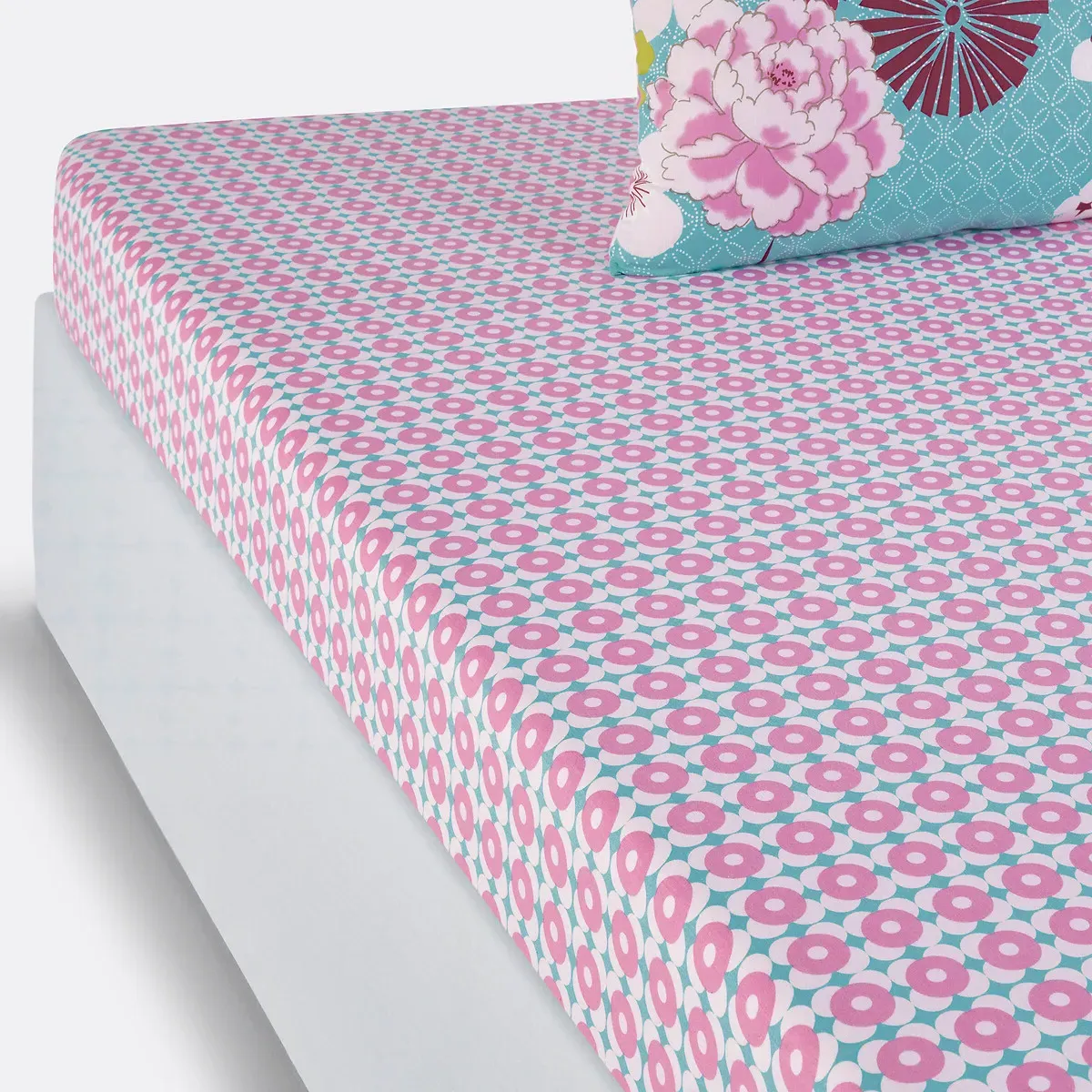 Miss China Floral Print Fitted Sheet - Cotton product