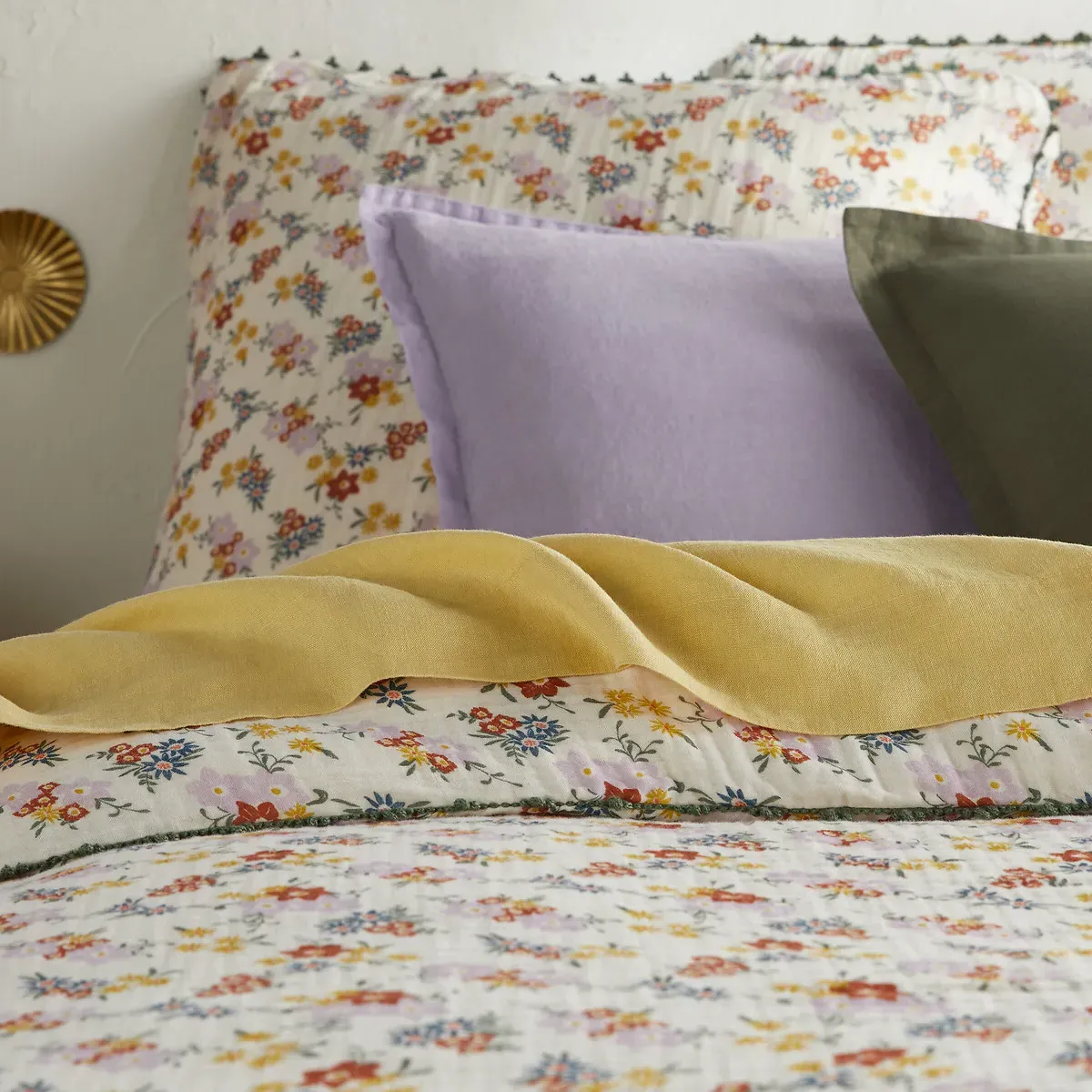 Missia Duvet Cover - Floral Print, Cotton Muslin alternate view