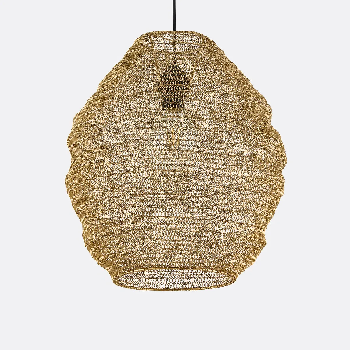 Mita Cocoon Pendant Ceiling Light - Brass, Wire Steel product